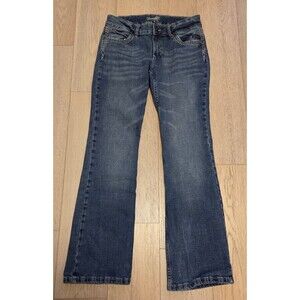 Wrangler Women’s Boot Cut Jeans Size 9x32 Blue Medium Wash Stretch Western